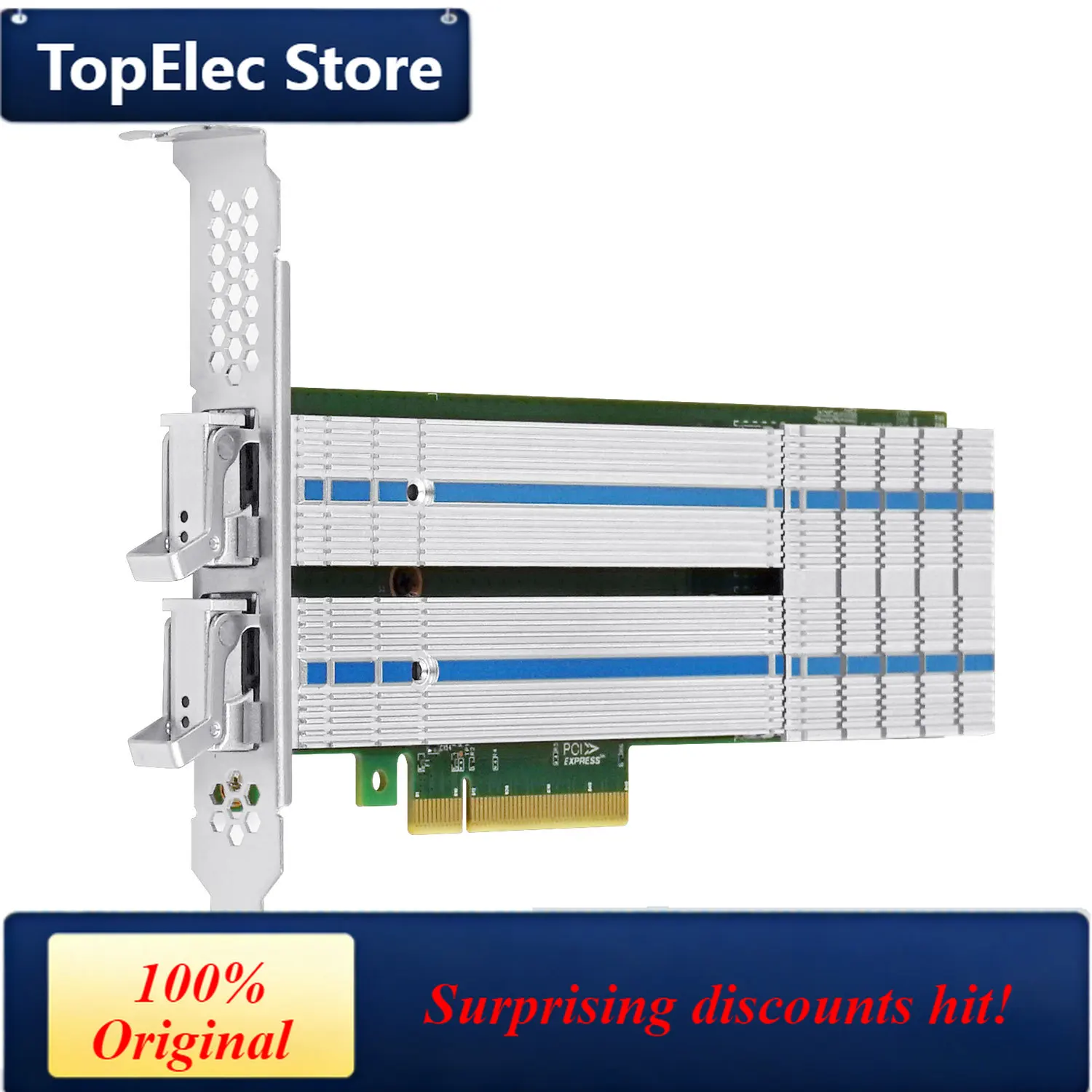 TopElec LRSV9310-2ER PCle x8 to 2P M.2 NVMe Adapter(Marvell 88NR2241B0 Based)