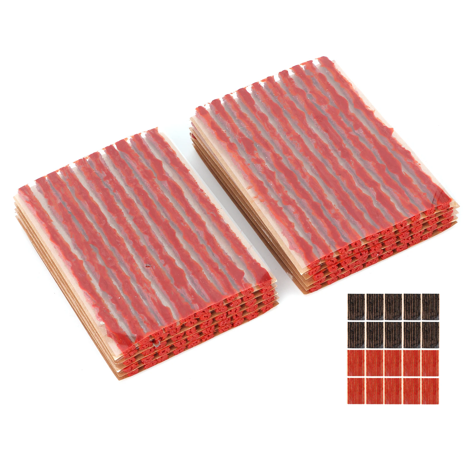 Tire Repair Strip 100x3mm Tire Repair Plug Tubeless Tyre Rubber Sealing Strip Puncture Recovery for Car Motorcycle