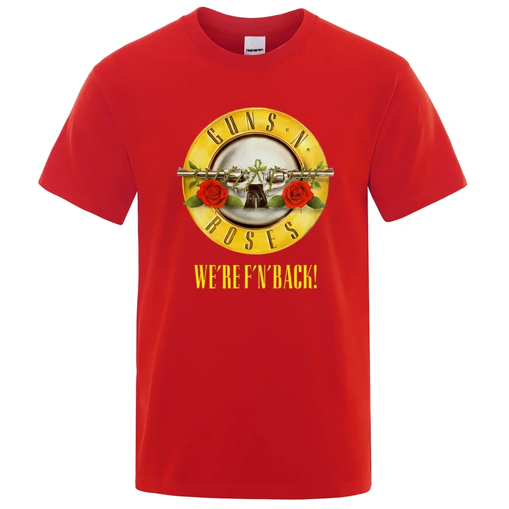 Guns n 'roses wewing Back – t-shirt à col rond pour homme, Streetwear Vintage en coton, couleur unie, Style Rock, été