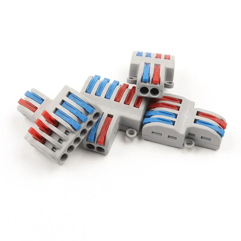 4pc SPL-42 spl 62/63/93 Mini Fast Wire Connector 250V 32A Universal Wiring Cable Push-in Conductor Terminal Block Plug Durable