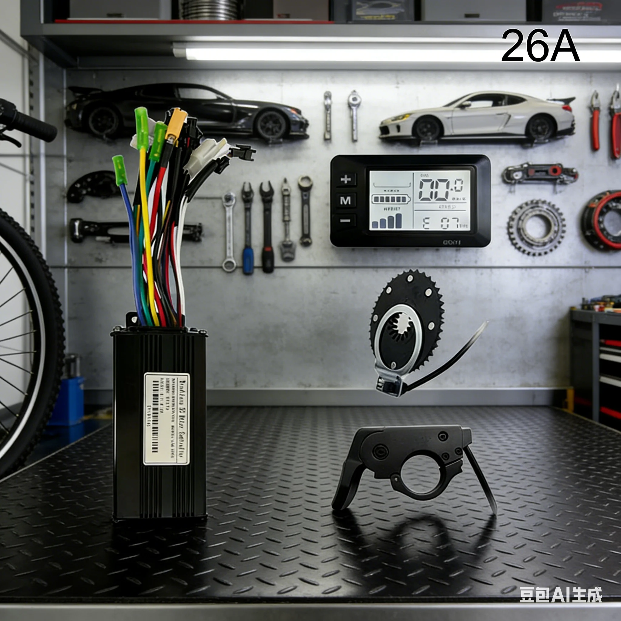 1 комплект, электровелосипед GD01, дроссельная заслонка 17A, 26A, 30A, трехрежимный высокоэффективный контроллер термосинуса, замена практических деталей