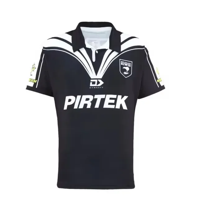 2024 Nueva Zelanda Kiwis Entrenamiento / POLO / Camiseta / Pantalones cortos Camiseta de rugby para hombre - Talla para hombre: S-5XL (Imprimir número de nombre personalizado)