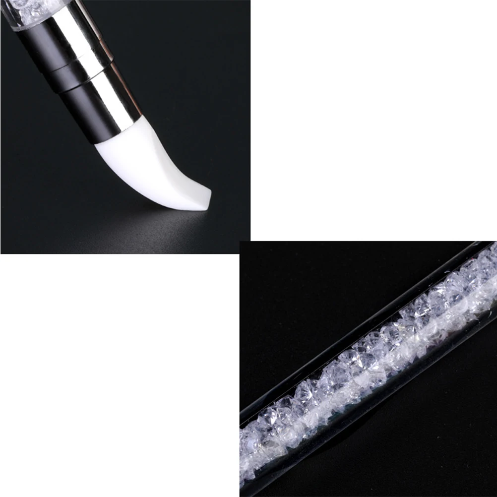 

3Pcs Nail Silicone Brush Double Head Nail Art Pen Carving Dotting Drawing Sculpture Tool Manicure Clay Decor Manicure Tool