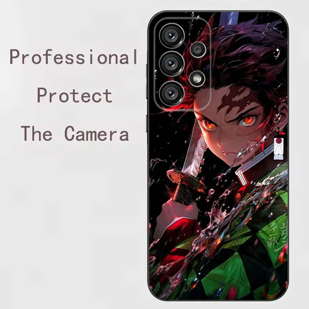 K-Kamado Tanjirou  Phone Case For Samsung Galaxy A91,A80,A73,A72 ,A71,A53A52,A32 ,A31A22,A21s,A20,Black Cover