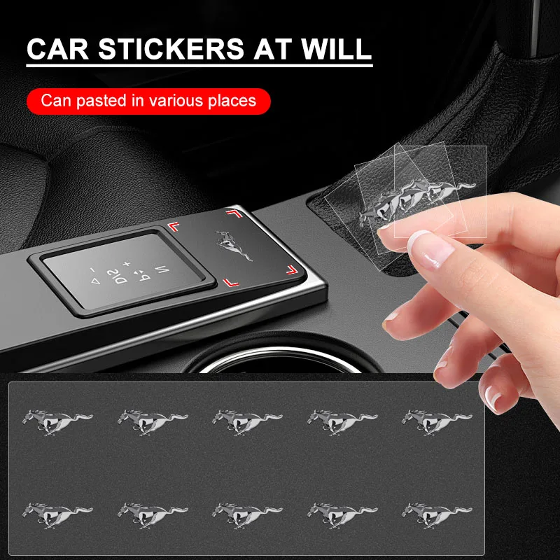 Pegatina para Volante de Coche, Interruptor de Ventana, Perilla, Estilo de Coche para Ford Mustang F10 Zapatillas Miniatura Gt Shelby 2015 Mujer Kug