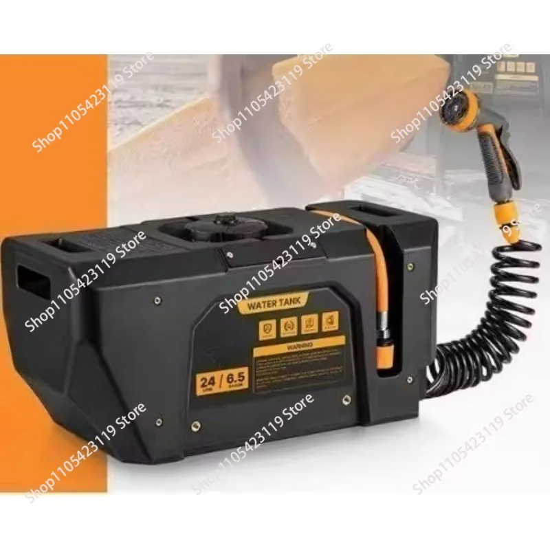 Quick Charge Pressurized Portable Water Tank 24L Battery Powered Outdoor Shower Kit for Camping Hiking 4X4 Offroad