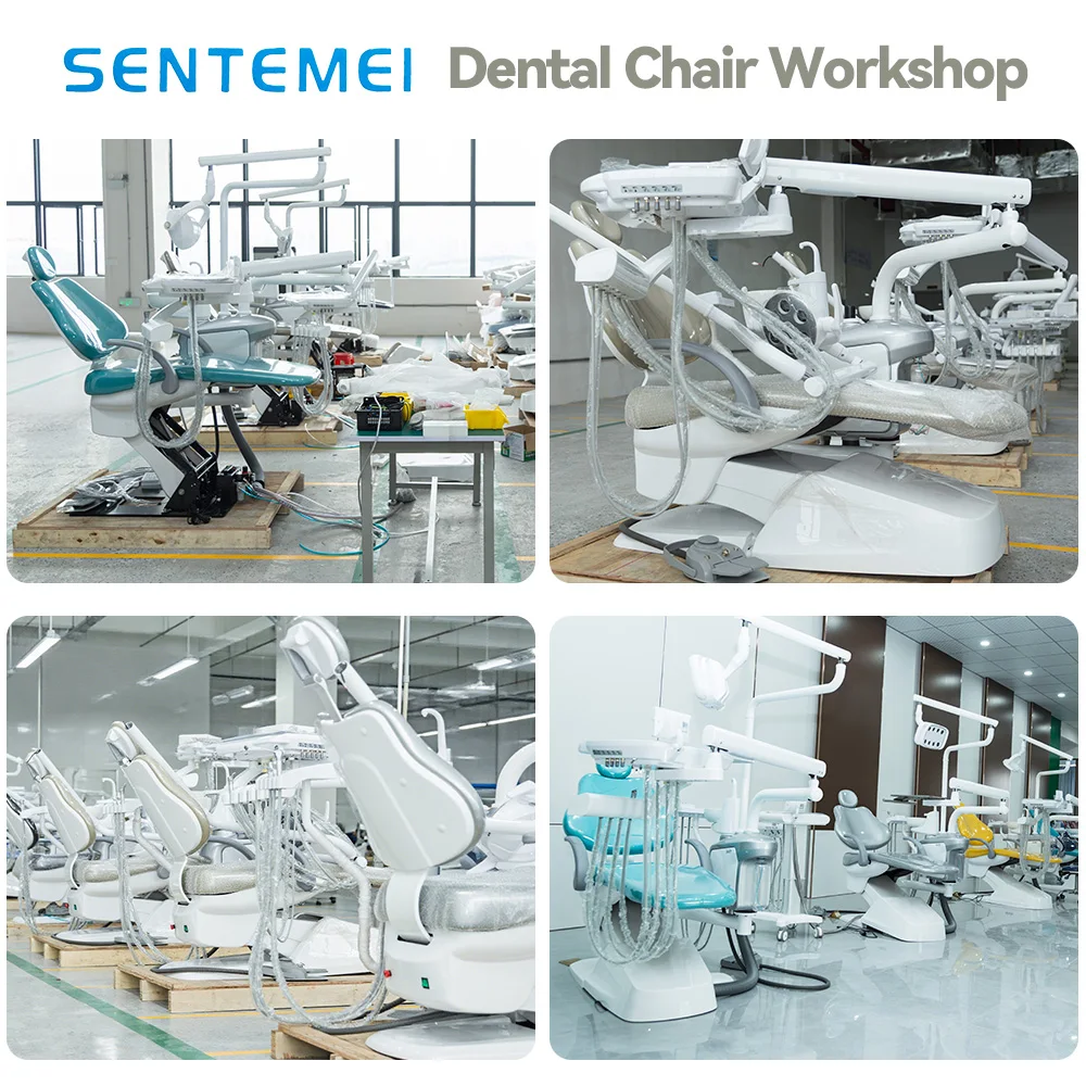 High Quality Dental Chair Complete Set Advanced Electric Dental Chair Unit, Motorized Dental Chair with Silent Control System