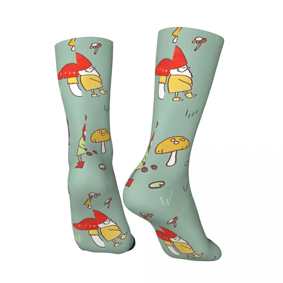 Gnome Garden Men's Socks Retro Harajuku Street Style Novelty Pattern Crew Sock