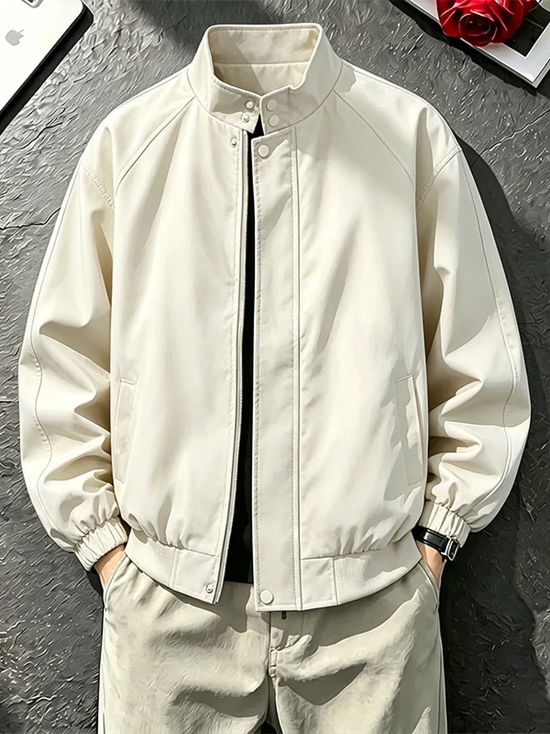 Cleanfit Blue Stand Collar Har - Harrington Jacket 评论和价格