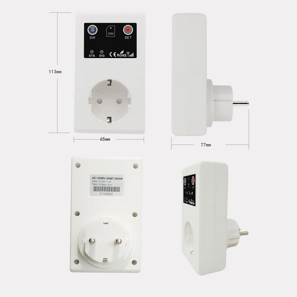 GSM Intelligent Power Socket Call SMS APP Remote Control Switch Pump Router Electric Appliance Intelligent Sockets Tools