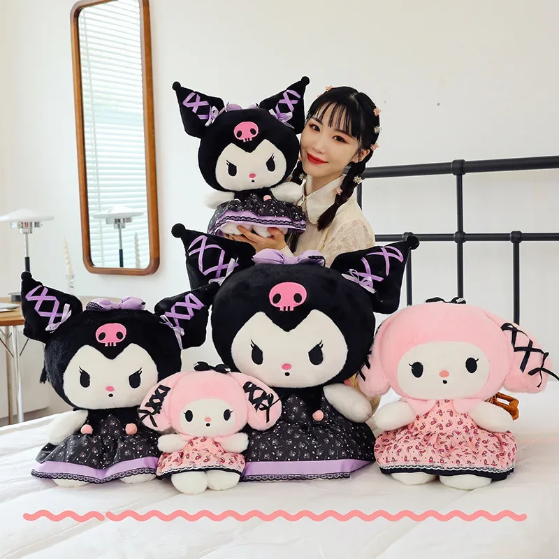 

Sanrio Hello Kitty Plush Toys Anime Kawaii My Melody Kt Cat 50cm Room Decor Plushies Kuromi Animal Toy Ragdoll Home Xmas Gifts