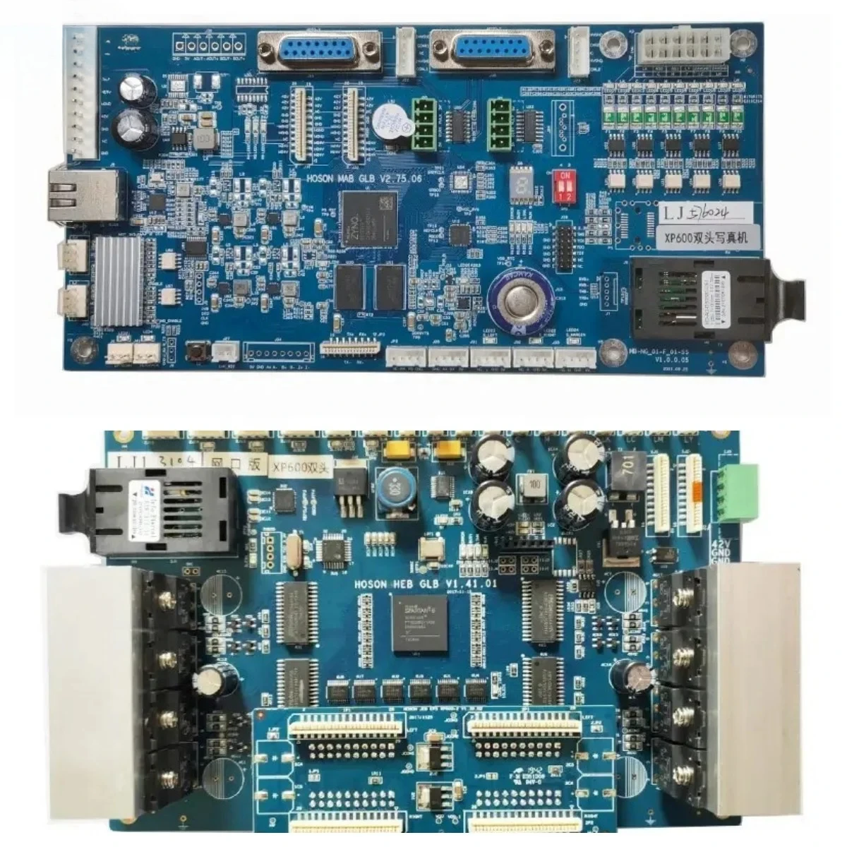 Jucaili Hoson XP600 Board Kit For Double Dx10 Dx11 XP600 Printhead Board Set For Inkjet Printer Network Port Fiber Version