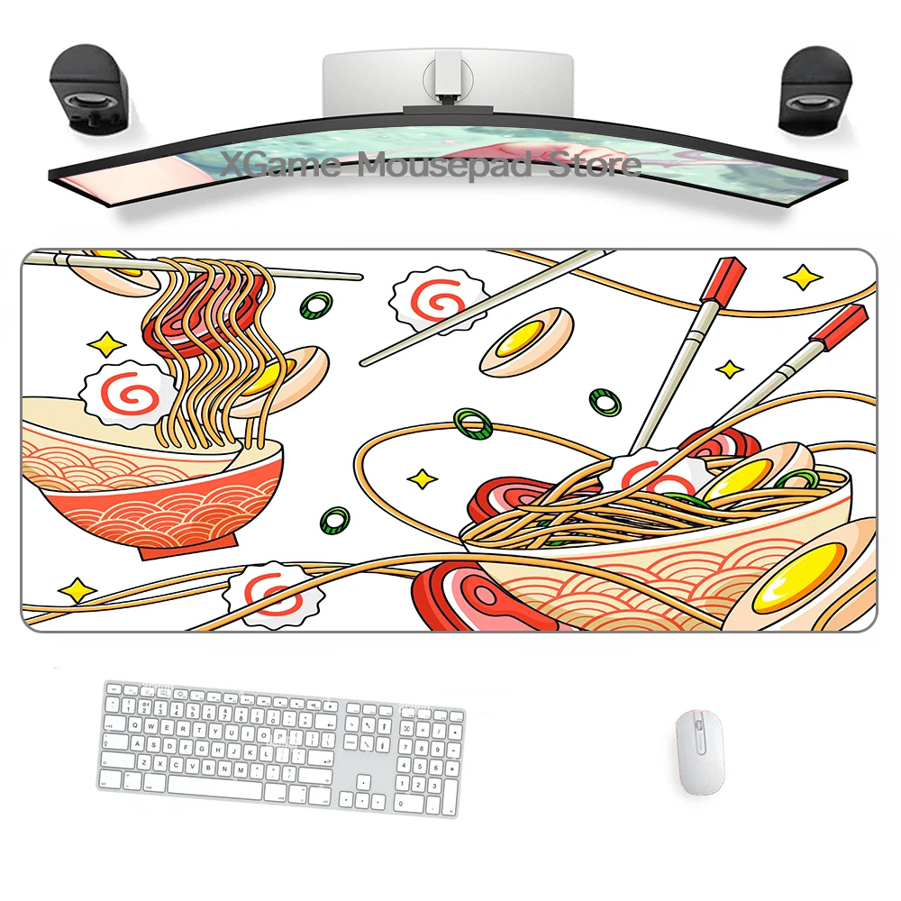 Japanese Sushi Ramen Mouse Pad Desktop Mat Extended Desk Mousepad Latop Table Carpet Pc Gamer Computer Mat Gaming Game Mat