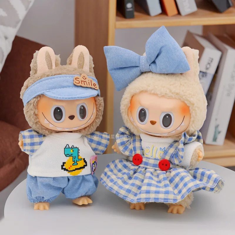 Laubub Can Wear 20cm Baby Clothes Cute Couple Sets Date Changing Outfits Sitting Parties Doll Accessories Cute Sets Doll Clothes