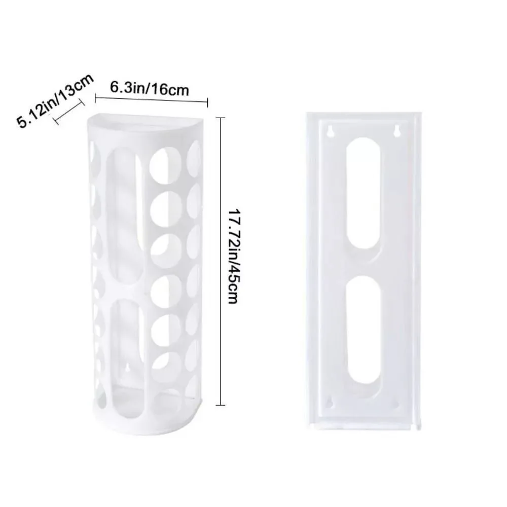 New Wall Mount Garbage Bag Storage Box Creative Foldable Grocery Storage Holder Kitchen Reused Storage Basket