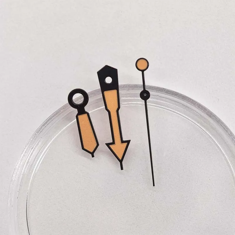 

New the watch accessory pointer assembly NH35 NH36 4R automatic mechanical movement with black and orange luminous modifica