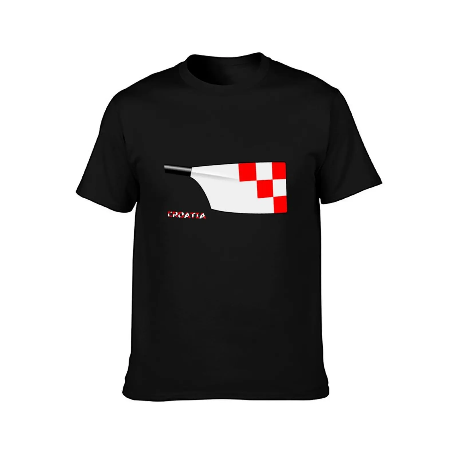 Croatia Rowing Blade T-Shirt Plus Size Everyday Tee Shirt