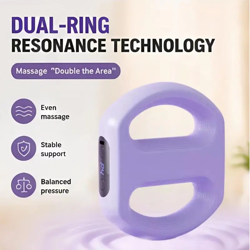 Electric Full-Body Fascia Ring Portable Vibration Fascia Massager Fat Burning Body Weight Loss Deep Tissue Muscle Relief & Rela