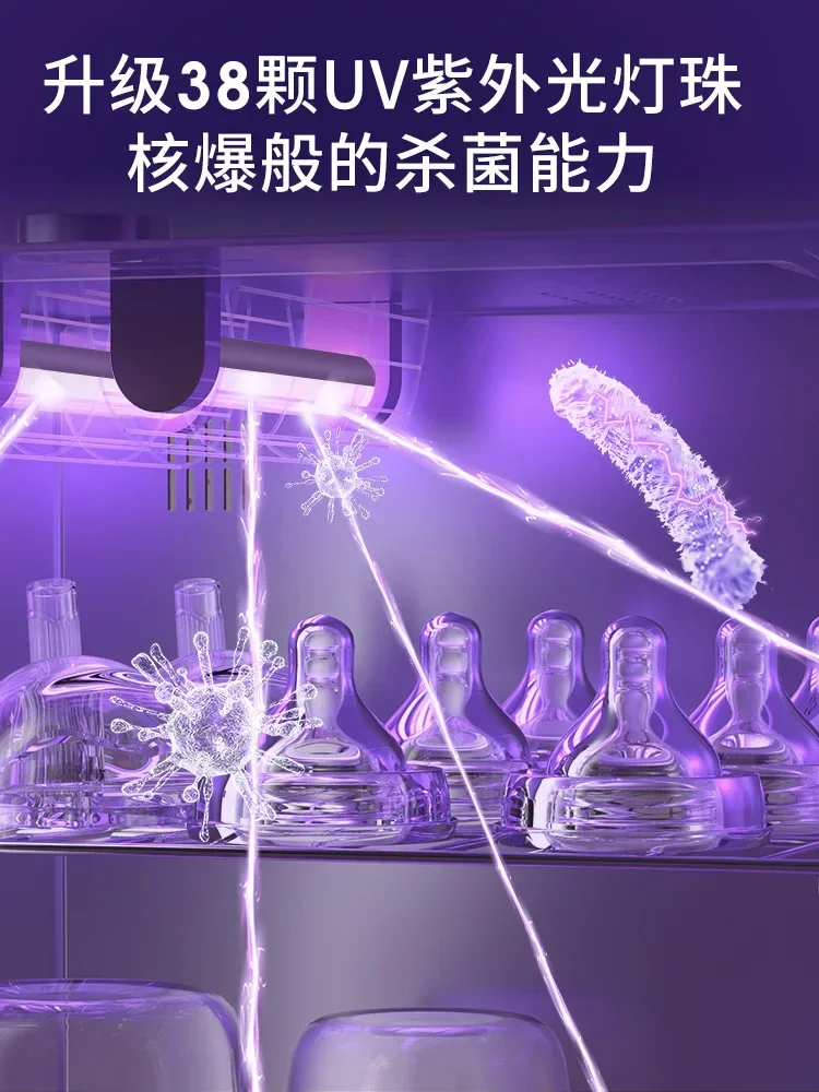 Large capacity Baby bottle sterilizer new style Portable, UV sterilization, home use, stainless steel liner