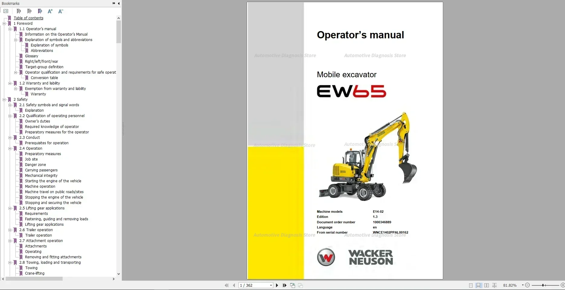 Wacker Neuson 23.1GB PDF Part Manual, Operator Manual, Repair Manual & Wiring Diagram DVD