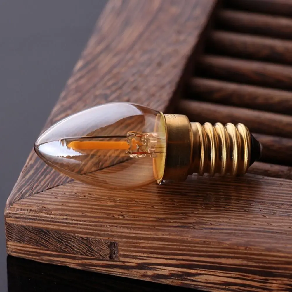 

Hot 0.5W 1W Crystal Light Bulb E12 E14 Warm White LED Light Bulb Candle 2200K 2700K Candle Bulb Light 6000K White Light