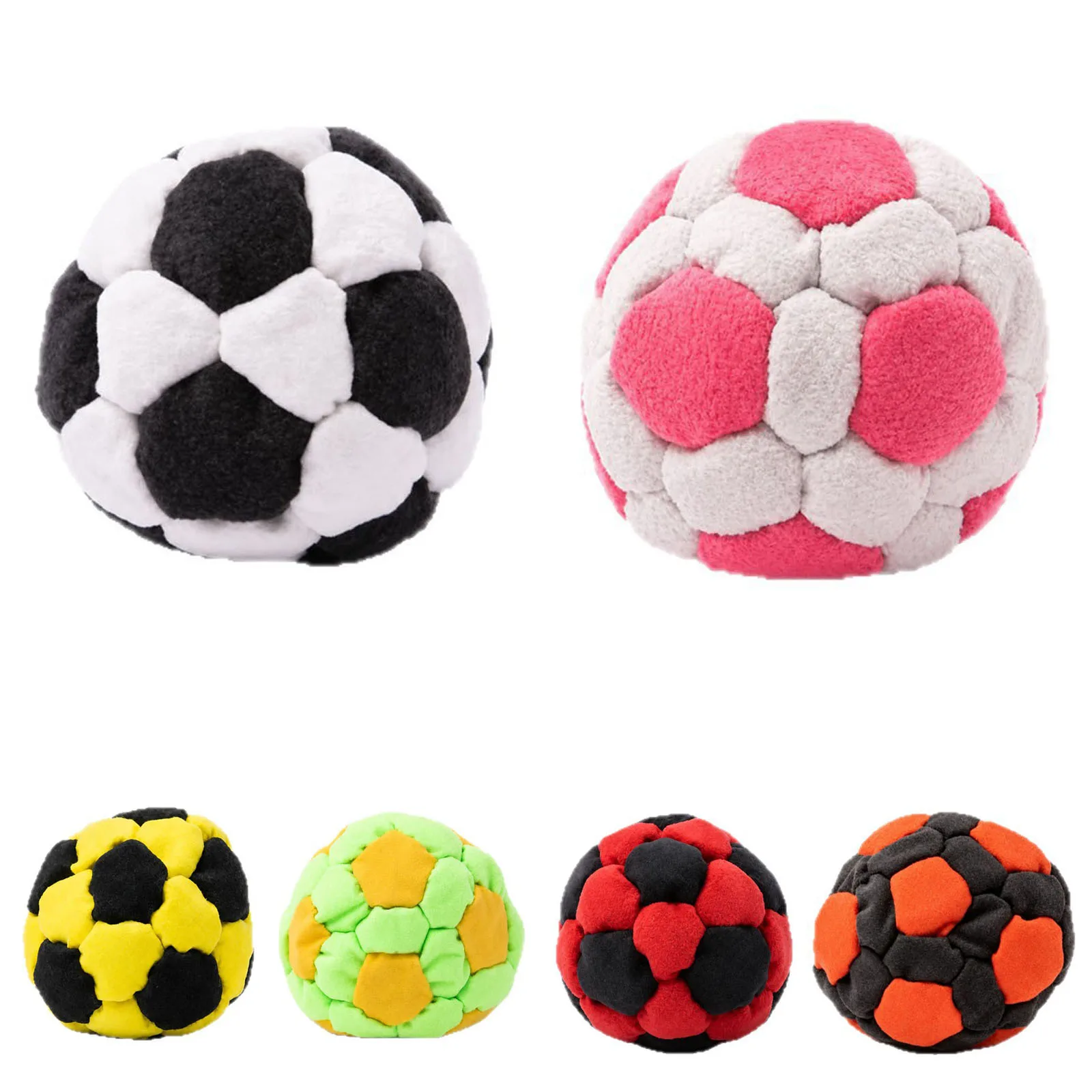 2026 New Ruziyoog 1/6PCS Hacky Sack, Handmade Crochet Footbag Juggling Balls for Adults Beginners Outdoor Party