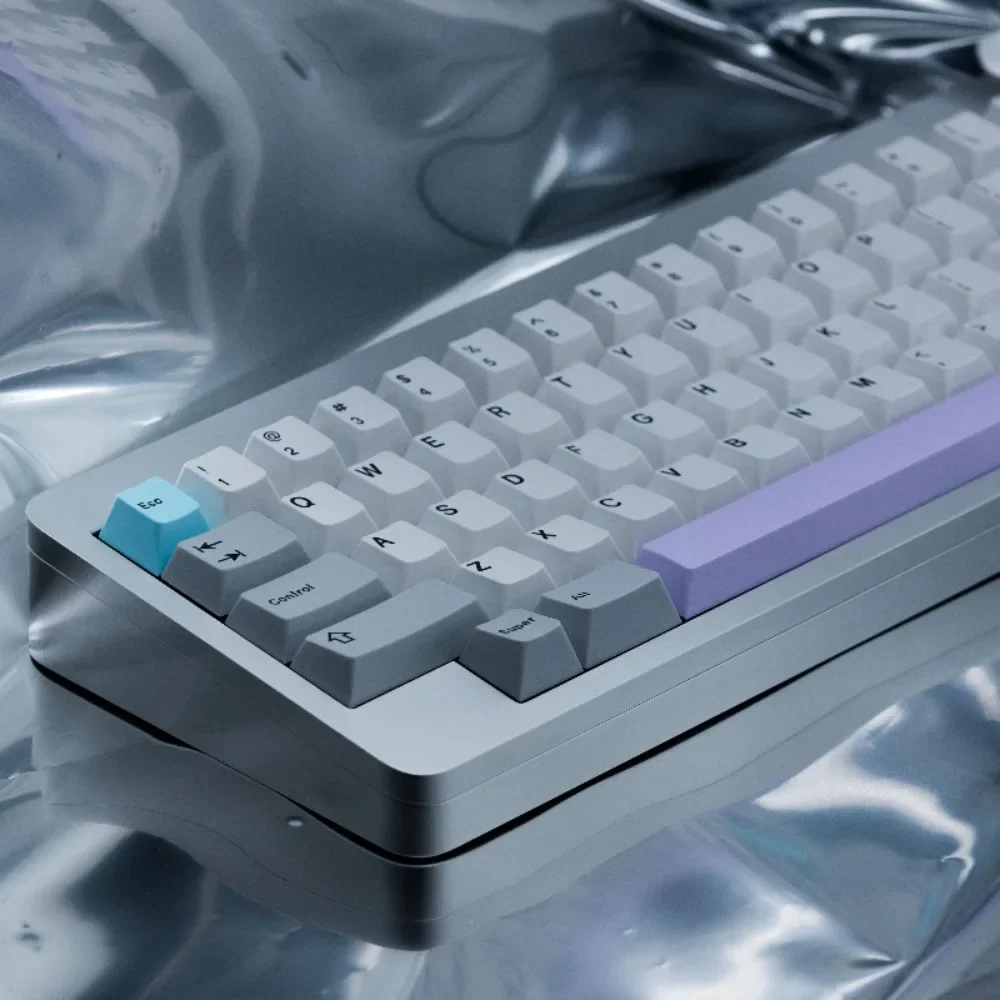 Imagem -02 - Kamilia Kit de Teclado com Fio Mecânico Junta tipo c Hotswap Metal Personalizado Jogos de Escritório wk Wkl Hhkb Rgb r2 Gh60