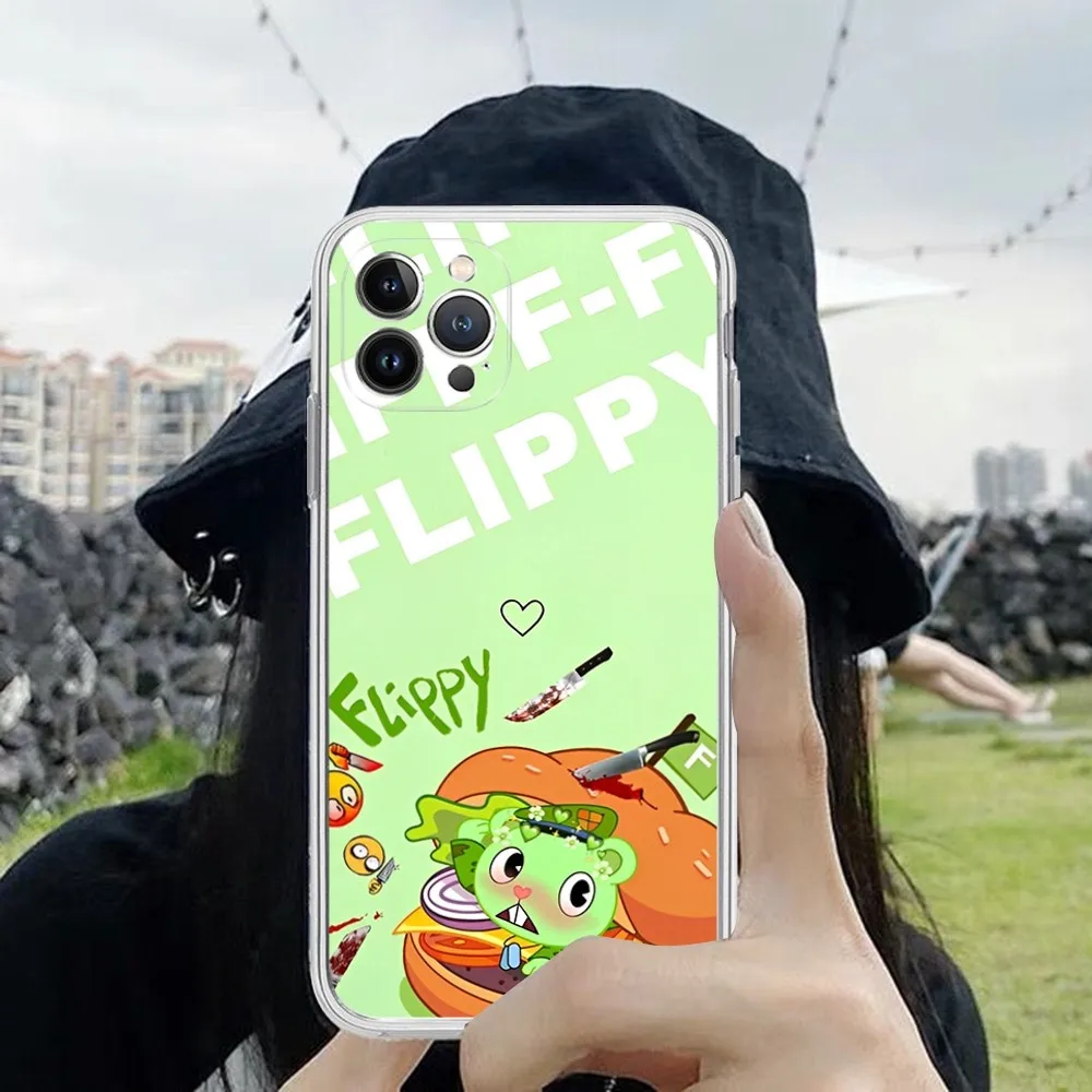 Happy Tree Friends Phone Case For iPhone 15 14 11 12 13 Mini Pro XS Max Cover 6 7 8 Plus X XR SE 2020 Funda Shell