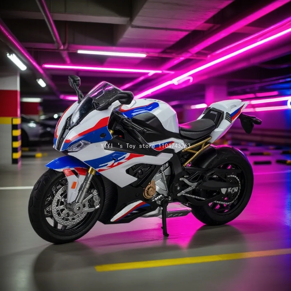 

1:12 Kawasaki H2R BWM S1000RR сплав мотоциклетные игрушки литой под давлением миниатюрный автомобиль переднее колесо рулевой мотоцикл детский подарок 25A28