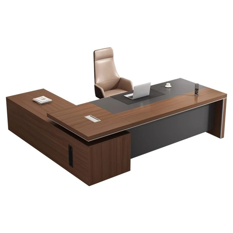 

Простой современный письменный стол Boss, большой класс, президентский менеджер, комбинированный офисный стул, одиночный