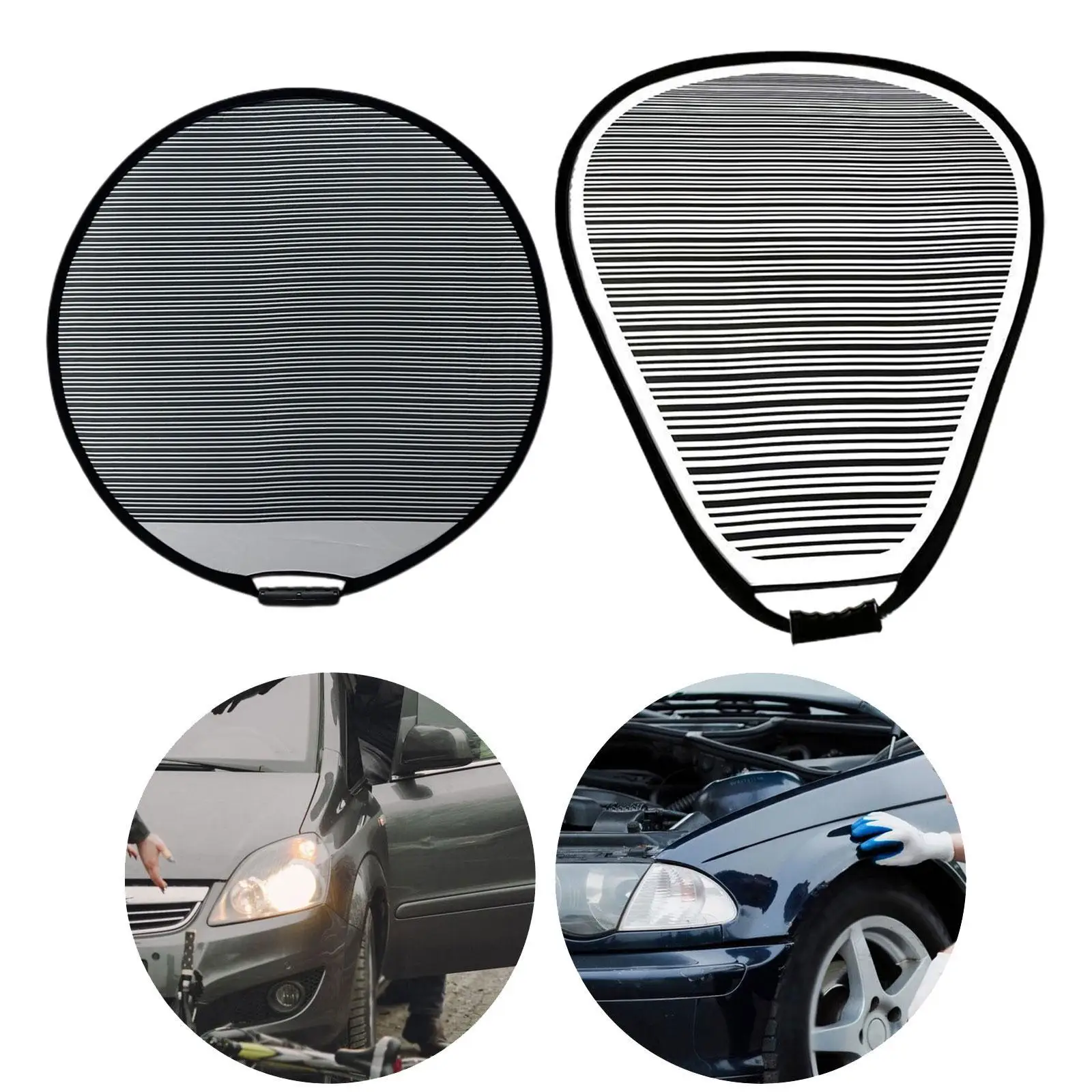 Car Dents Detection Board Dents Reflector Board Paintless Dents Repair Reflector for Car Body Dents Removal Hail Repair