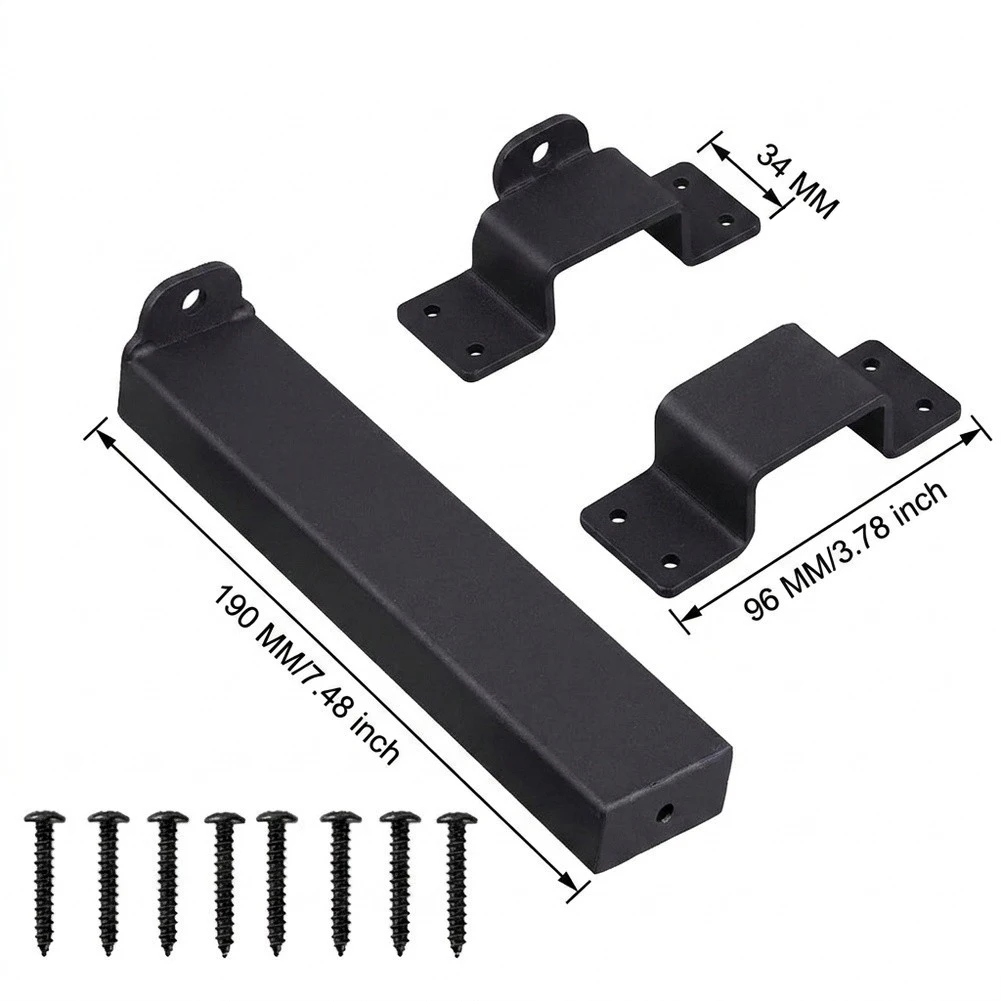 7.5 Inch Slide Bolt Latch for Structural Security on Agricultural Buildings Workshop Entrances and Garden Perimeters