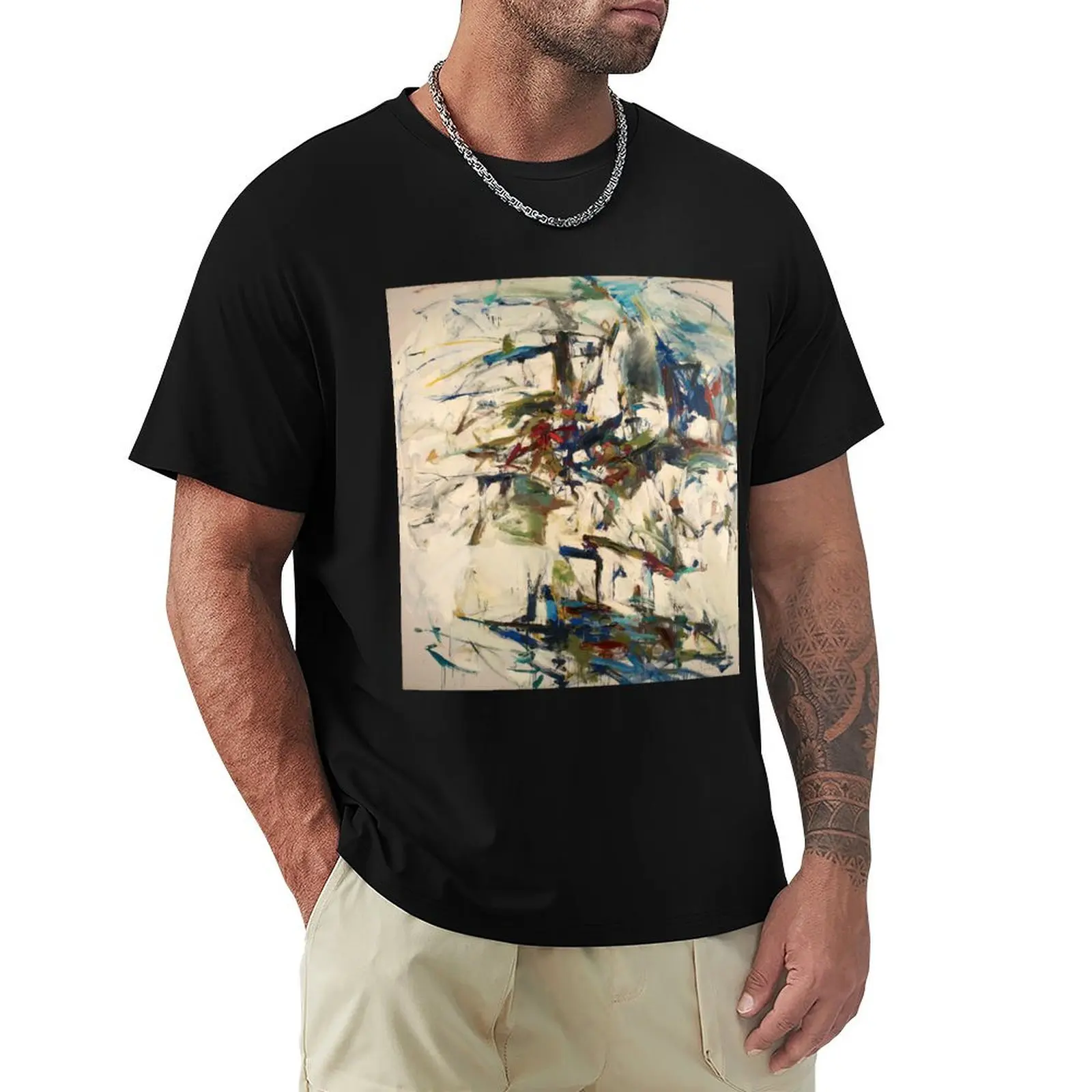 Camiseta Joan Mitchell, Deportiva, de Manga Corta, de Algodón