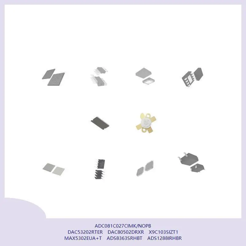 

ADC081C027CIMK/NOPB DAC53202RTER DAC80502DRXR X9C103SIZT1 MAX5302EUA+T ADS8363SRHBT ADS1288IRHBR