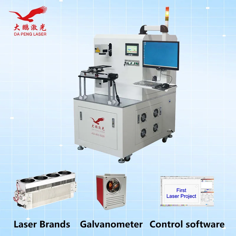 CO2/UV Laser Wire Stripping Machine High Precision Automatic Marking