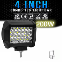 Work Light LED Running Lights Bar Offroad 4in 72W Spotlight 12V 24V For Jeep Truck Car Motorcycle Tractor SUV ATV LED Headlight