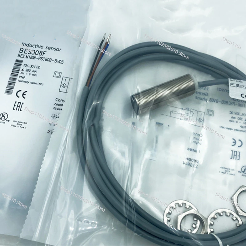 3pcs New High-Quality BES008F BES M18MI-PSC80B-BV03 Three-wire normally open inductive sensor