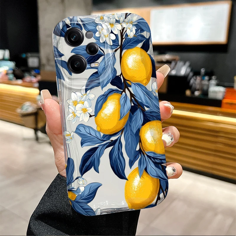 Custodia morbida per telefono Summer Fruit Lemon per Xiaomi Redmi Note 14 13 12 11 10 9 Pro Plus 14S 12S 11S 10S 9S Redmi 14C 14R 13C 12 4G 5G