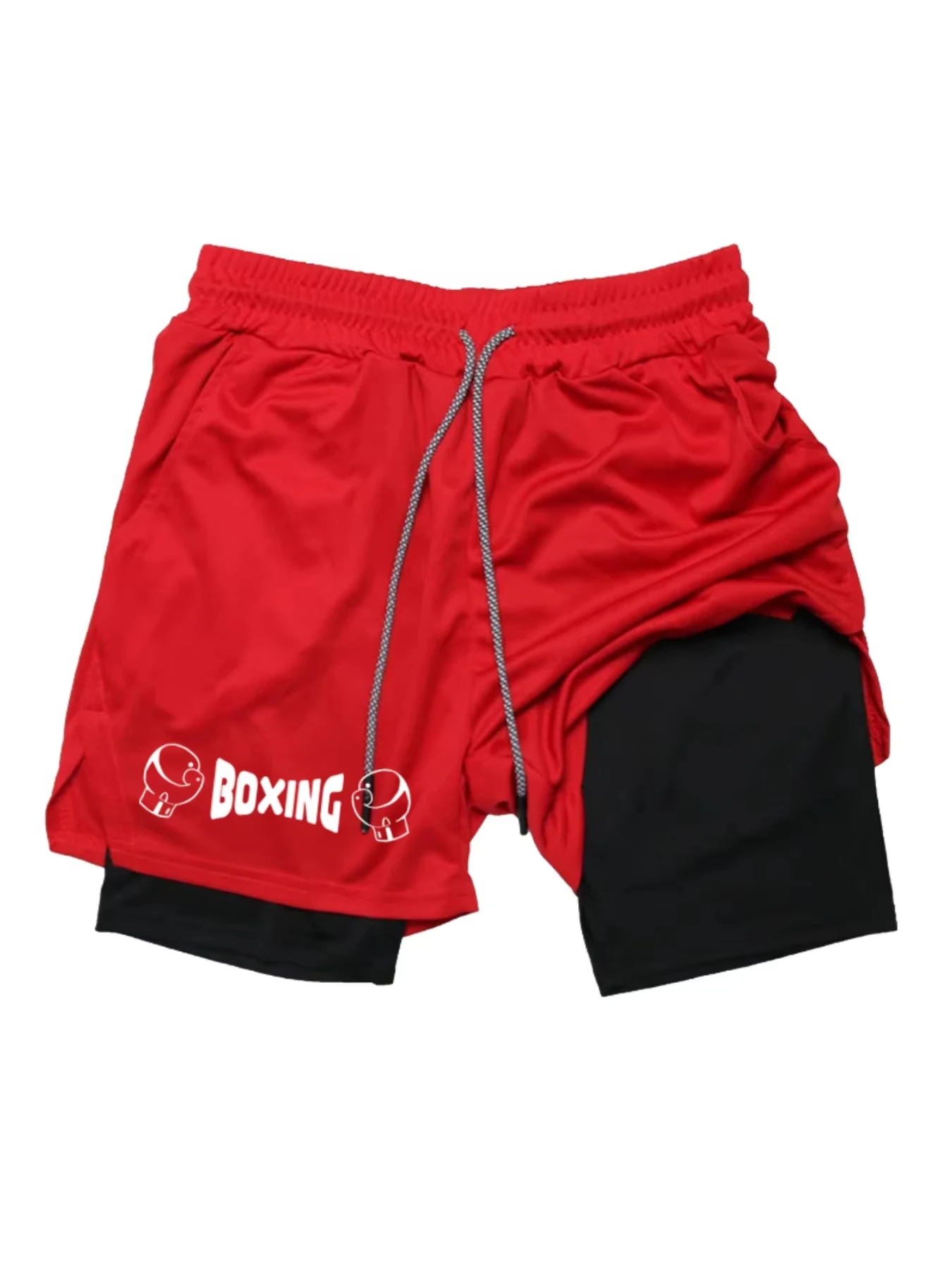 

New Men's Summer Boxing Shorts Fitness and Sports 2-in-1 Shorts Breathable Sports Training Shorts 900