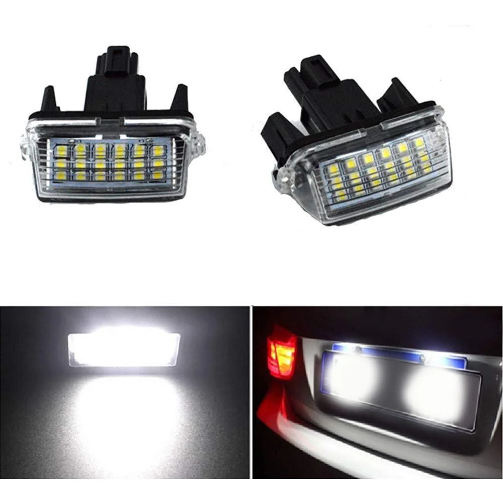 2Pcs 12V LED License Plate Light Fit For Toyota Camry 2012-2016 for YARISL/EZ/VIOS 2014-2016 for COROLLA 2014-2016
