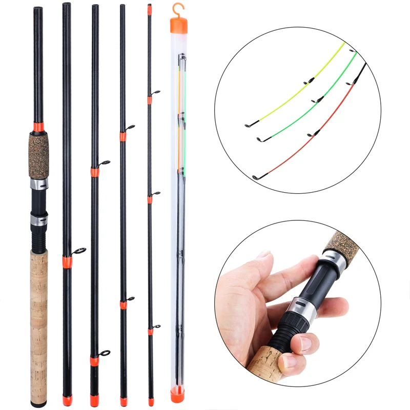 Sougayilang Wysokiej jakości wędka spinningowa z korkowym uchwytem 3.0M L M H Power Travel Rod De Pesca Carp Feeder Pole