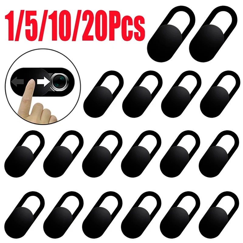 

1/5/10/20PCS Webcam Cover Phone Lens Stickers for Apple iPhone Samsung Xiaomi Privacy Slider Camera Plastic Cover for Laptops PC