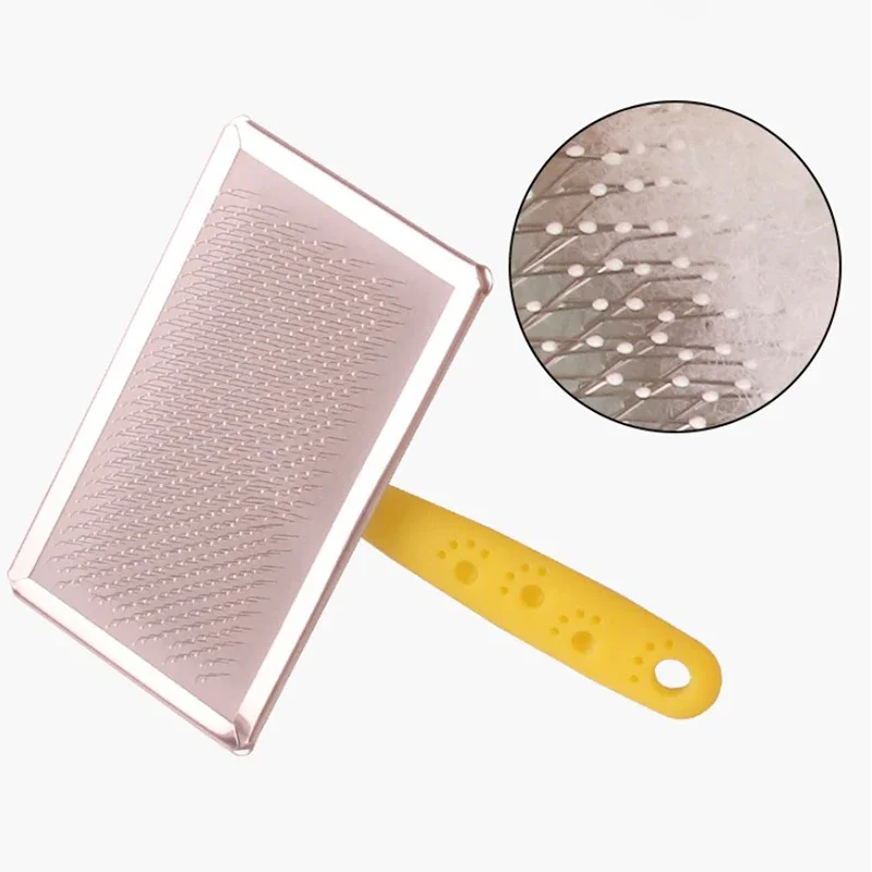 Pet Dog Comb Hair Removal Stainless Steel Knot Grooming Comb Puppy Accessories Brush Needle Comb Dog Supplies Pet Cleaning Tools