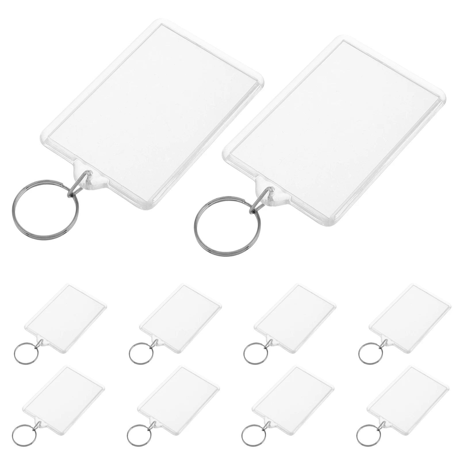 

50 шт. брелок для фотографий, полый дизайн, прочный пластиковый мини-держатель для фотографий, креативный брелок для фотографий, рамка для фотографий, подарки, детали ювелирных изделий