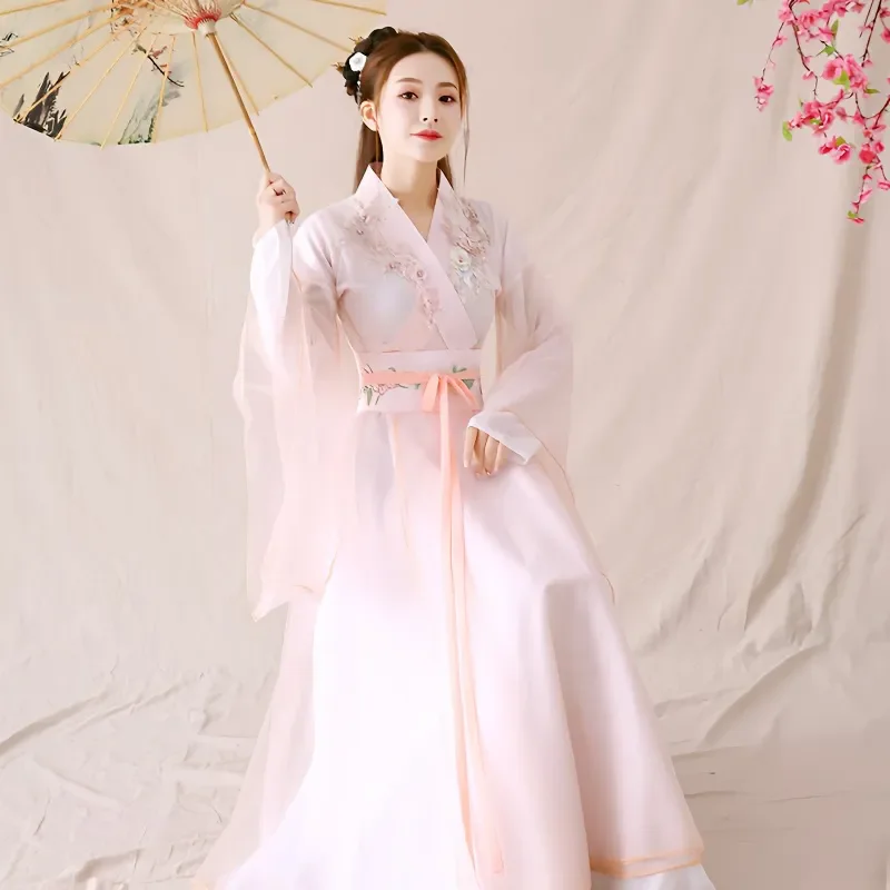 

New Spring Autumn Ancient Chinese Clothing Women's Classical Dance Performance Clothing Ming Immortal Chinese Clothing Dress