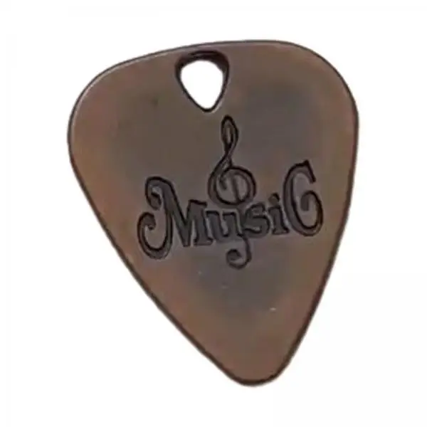 Professional Guitar Pick Zinc Alloy Triangle Style Thick Grip Smooth Release for Acoustic Stage Performance