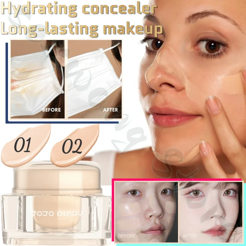 

Foundation Cream Oil Control Clear Moisturizing Concealer Long Lasting Non-Removing Makeup Liquid Foundation 15ml