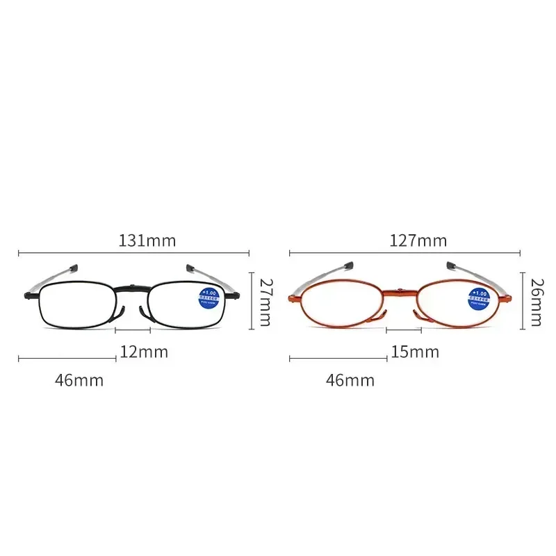 Lunettes de presbytie en métal pour hommes et femmes, lunettes de lecture bloquant la lumière bleue, lunettes carrées pour la vue, lentille plus avec étui à lunettes