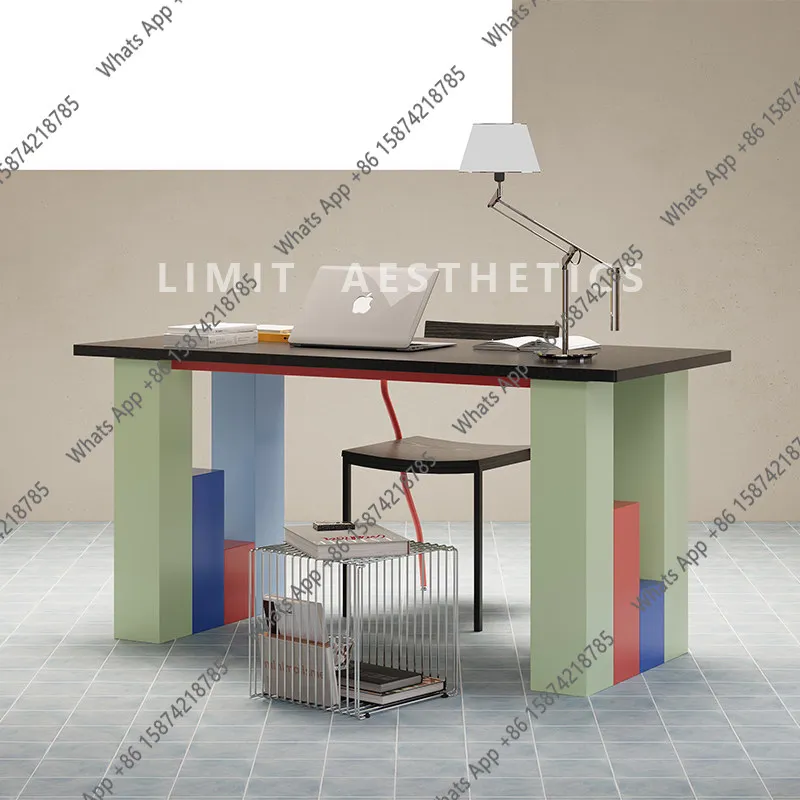 

Rt Painting Desk Study Writing Desk Designer Solid Wood High-end New Creative Art