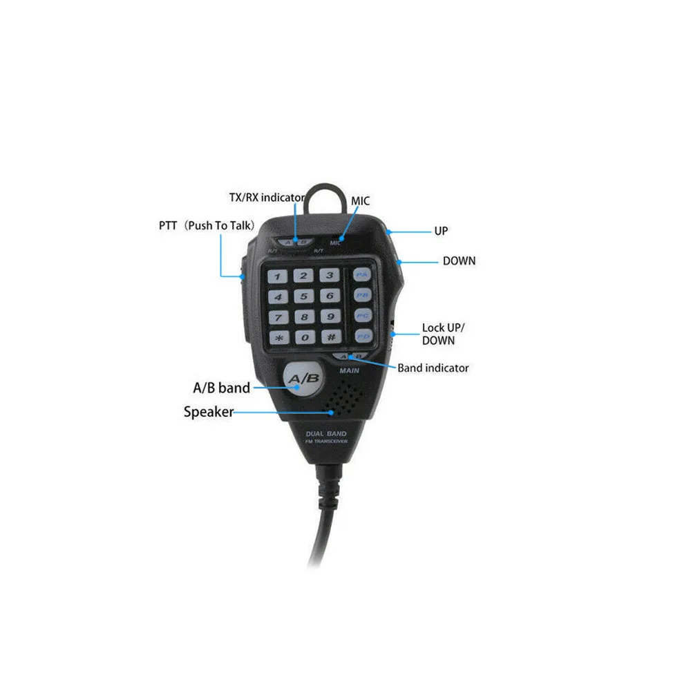 Original Speaker Microphone for Dual Band Transceiver Mobile Radio AnyTone AT-5888UV AT-778UV Two Way Radio - view 2